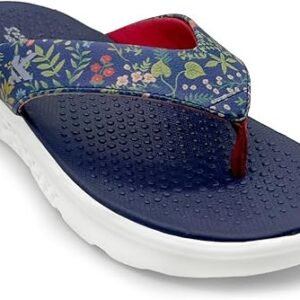 Women’s Navy Blue Printed Flip Flops – Lightweight & Comfortable Summer Slippers