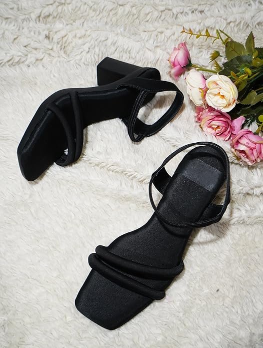 SilverArrow Women's Twilight Drift Heeled Block Heel |Fashion Sandals |Toe Strap | Design Perfect for Casual/Outdoor/Party - Image 3